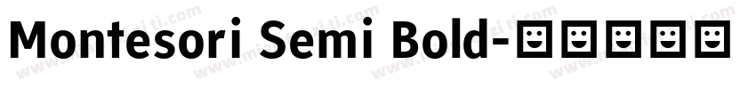 Montesori Semi Bold字体转换